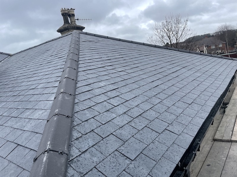 Newly fitted slate roof in Colchester by Burton Roofing Ltd